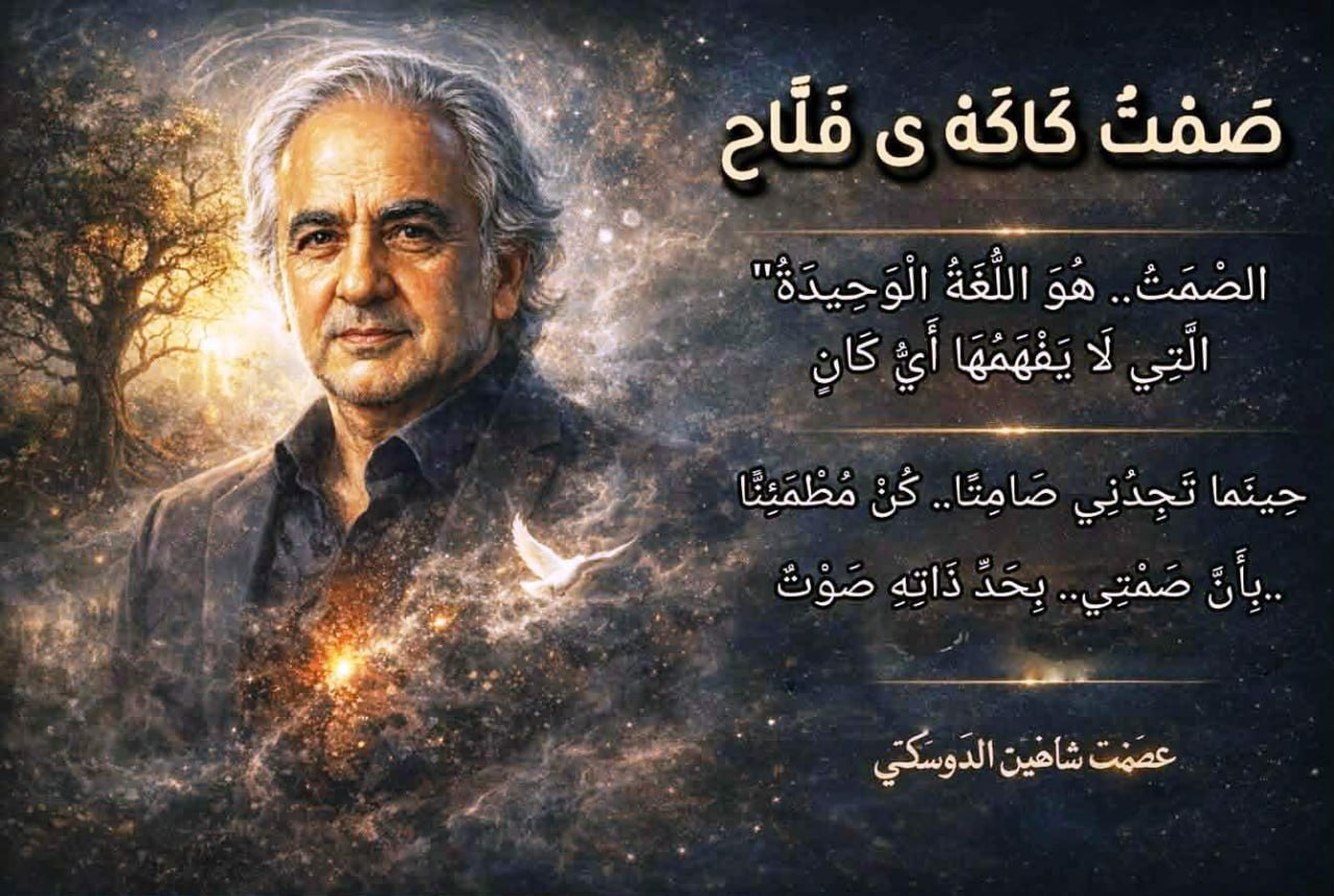 صَمْتُ كَاكَهْ ي فَلَّاح * الصْمَتُ.. هُوَ اللُّغَةُ الْوَحِيدَةُ ...